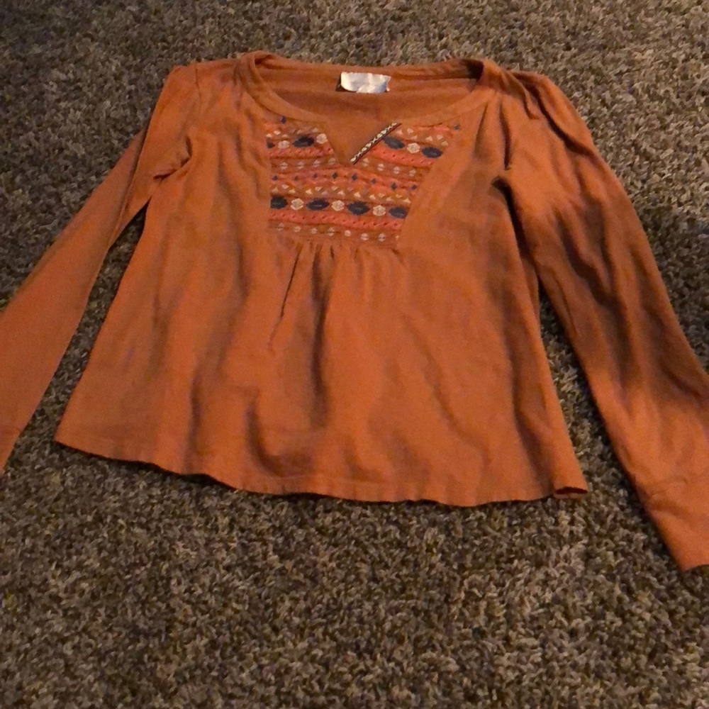 Long sleeve cotton top